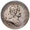 medal pośmiertny 1733, Aw: Popiersie w prawo, w otoku napis D G AVGVSTVS II REX POLON ELECT SAXON,..