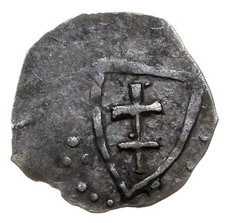 denar litewski ok. 1387-1392, Aw: Tarcza z herbe