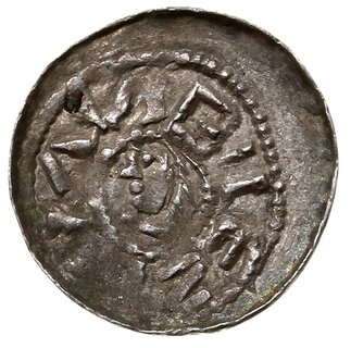 denar książęcy, Aw: Głowa w obwódce w lewo, Rw: Książę na koniu w lewo, w polu za nim litera, srebro 0.84 g, Str. 33, Such. IX/1