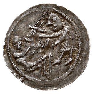 denar, Aw: Rycerz z mieczem nad jeńcem, Rw: Orzeł chwytający w locie zająca, srebro 0.51 g, Str. 43, Such. XVIII