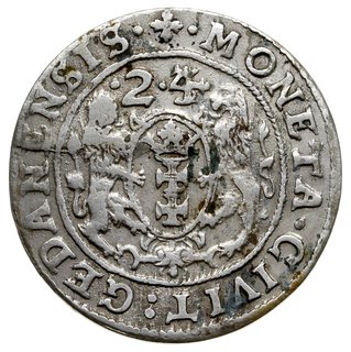 ort 1624/3, Gdańsk, na awersie końcówka napisu R PR
