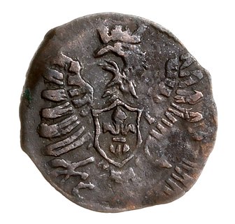 denar 1603, Poznań, data 16-0-3, ciekawa odmiana