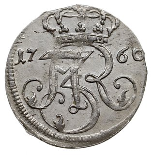 trojak 1760, Gdańsk, Iger G.60.1.a (R), Kahnt 736 war. a, bardzo ładny