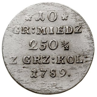 10 groszy miedziane 1789, Warszawa, Plage 234