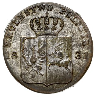 10 groszy 1831, Warszawa, łapy Orła zgięte, Plage 278, patyna