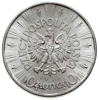 10 złotych 1935, Warszawa, Józef Piłsudski, Parc