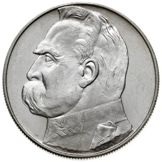 10 złotych 1937, Warszawa, Józef Piłsudski, Parchimowicz 124.d, moneta z dużym blaskiem menniczym, wyśmienity egzemplarz