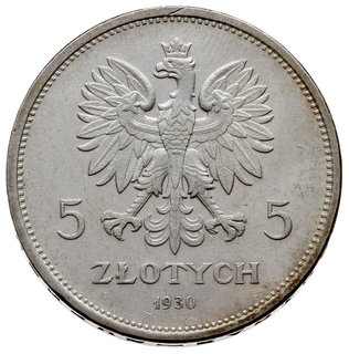 5 złotych 1930, Warszawa, \Nike, Parchimowicz 11