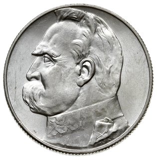 5 złotych 1938, Warszawa, Józef Piłsudski, Parchimowicz 118.d, rzadszy rocznik, piękne