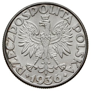 2 złote 1936, Warszawa, \Żaglowiec\". Parchimowi