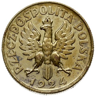 2 złote 1924, Warszawa, \Głowa kobiety z kłosami