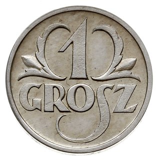 1 grosz 1927, Warszawa, srebro 1.69 g, Parchimowicz P. 101.e, nakład 100 sztuk, bardzo ładny i rzadki