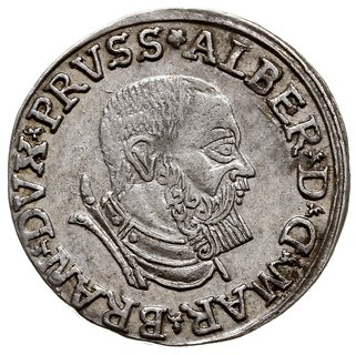 trojak 1535, Królewiec, Iger Pr.35.1.b, Bahr. 1150, bardzo ładny