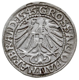 grosz 1545, Krosno, na awersie kropka zamiast kr