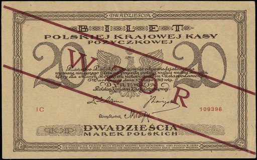 20 marek polskich 17.05.1919, seria IC, numeracj