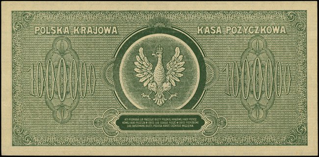 1.000.000 marek polskich 30.08.1923, seria X, nu
