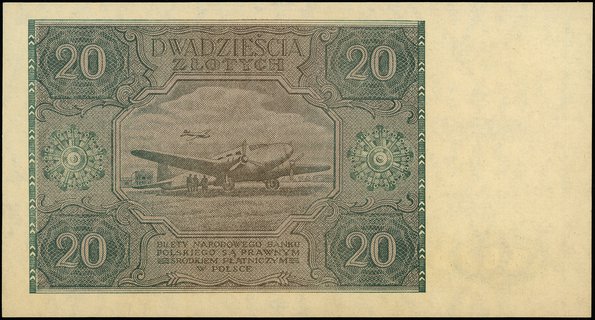 20 złotych 15.05.1946, seria C, numeracja 024933