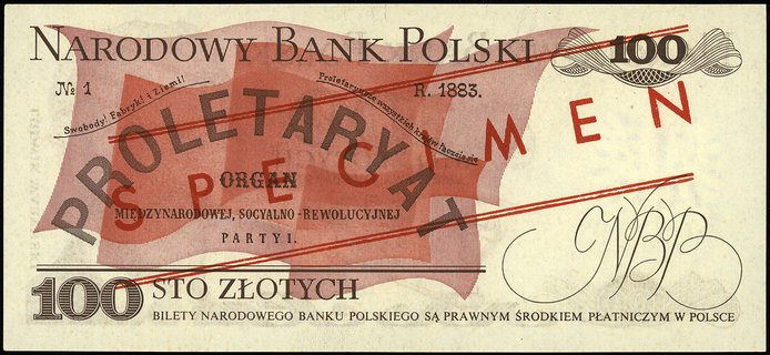 100 złotych 17.05.1976, seria AY, numeracja 0000