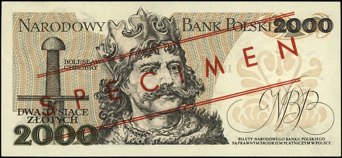 2.000 złotych 1.05.1977, seria F, numeracja 0000