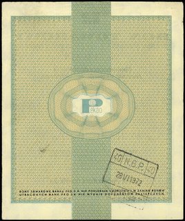 20 dolarów 1.10.1960, seria Dh, numeracja 0146413, z klauzulą na stronie odwrotnej, Miłczak B8b, rzadkie w tym stanie zachowania