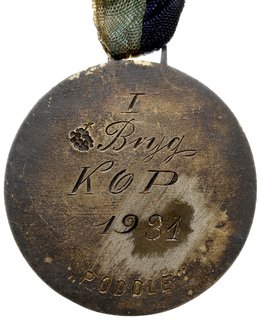 medal nagrodowy zawodów konnych  I Brygady KOP P