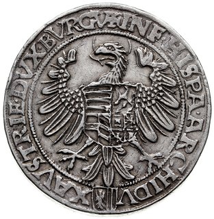 talar 1543, Linz, srebro 28.83 g, Dav. 8016, Voglh. 53/II, rzadki