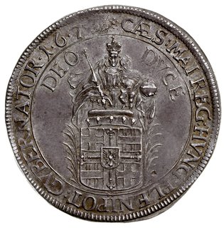 talar 1673, Moguncja, srebro 28.85 g, Dav. 5861,