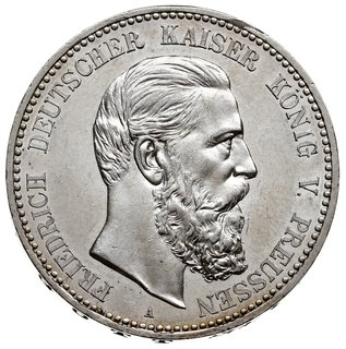 5 marek 1888 / A, Berlin, J. 99, duży blask menniczy