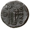 AE-25, ok.330-300 pne, Aw: Głowa boga rzecznego Borystenesa w lewo, Rw: Topór i kołczan z łukiem, ..