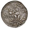 denar, Aw: Książę z mieczem siedzący na tronie, z lewej giermek, Rw: Rycerz walczący z lwem, srebr..