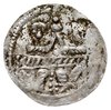 denar ok. 1146-1157, Aw: Dwaj książęta siedzący 