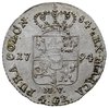 złotówka 1794, Warszawa, rzadka odmiana z napisem 84 1/2 EX, Plage 303, mennicza wada blachy