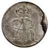 2 grosze srebrne (półzłotek) próbne 1771, odmiana z większą salamandrą, srebro 2.21 g, Plage 467, ..