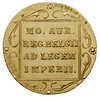 dukat 1831, Warszawa, rzadsza odmiana z kropką za pochodnią, złoto 3.48 g, Plage 271, ładnie zacho..