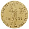 dukat 1831, Warszawa, odmiana z kropką przed pochodnią, złoto 3.47 g, Plage 269, ładny