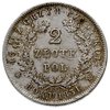 2 złote 1831, Warszawa, Plage 273, pochwa na miecz zaznaczona bardzo słabo, delikatna patyna