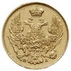 3 ruble = 20 złotych 1834, Petersburg, złoto 3.91 g, Plage 299, Bitkin 1075 (R), ładnie zachowane