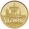 200 000 złotych 1990, Warszawa, 10-lecie Solidarności, złoto 32 mm, 31.20 g, Parchimowicz 631, rza..