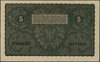 5 marek polskich 23.08.1919, seria II-BZ, numeracja 693666, Miłczak 24c, Lucow 368 (R0) - ilustrow..