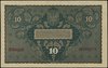 10 marek polskich 23.08.1919, seria II-S, numeracja 990970, Miłczak 25a, Lucow 373 (R1), ślady po ..