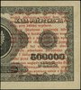 1 grosz 28.04.1924, nadruk na lewej części banknotu 500.000 marek polskich 30.08.1923, seria CN, n..