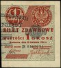 1 grosz 28.04.1924, nadruk na prawej części banknotu 500.000 marek polskich 30.08.1923, seria CN, ..
