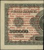 1 grosz 28.04.1924, nadruk na prawej części banknotu 500.000 marek polskich 30.08.1923, seria CN, ..