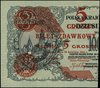 5 groszy 28.04.1924, nadruk na lewej części banknotu 10.000.000 marek polskich 20.11.1923, bez ozn..