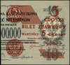5 groszy 28.04.1924, nadruk na prawej części banknotu 10.000.000 marek polskich 20.11.1923, bez oz..