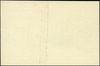 czarnodruk projektu strony odwrotnej banknotu 500 złotych 15.08.1939, papier kremowy bez znaku wod..