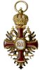 Order Franciszka Józefa I -Krzyż Rycerski, sygnatura VMAYERS& SOHN - IN VIEN, państwowa punca złot..