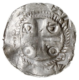Saksonia /Sachsen/, Otto III 983-1002, zestaw 6 denarów po 893 r. typu ODDO (w tym jedno ciekawe naśladownictwo z 2. ćw. XI w., Hatz IV (4x) i V (1x), razem 6 sztuk, pogięte egzemplarze