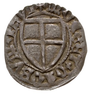Ulryk I von Jungingen 1407-1410, szeląg, MAGST VLRICVS PRIMVS / MONEAT DNORVM PRVI, Voss. 495/488, patyna