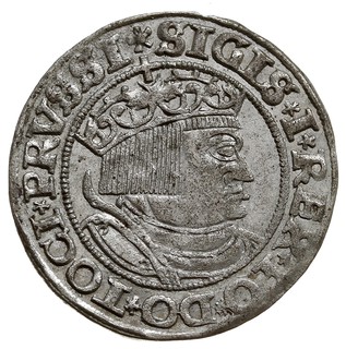 grosz 1532, Toruń, na awersie końcówka napisu PRVSSI